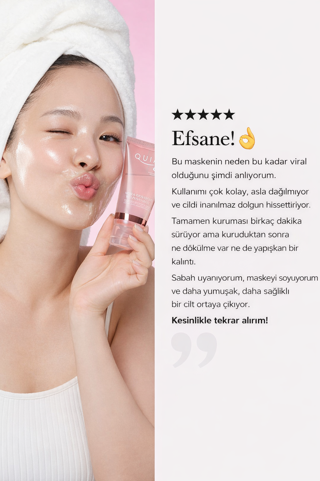 Kolajen gece maskesi