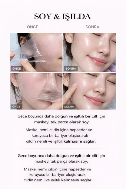 Kolajen gece maskesi