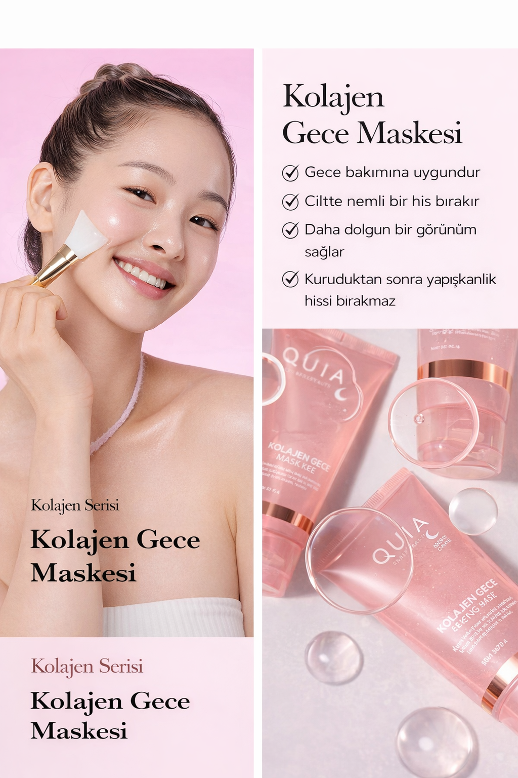 Kolajen gece maskesi